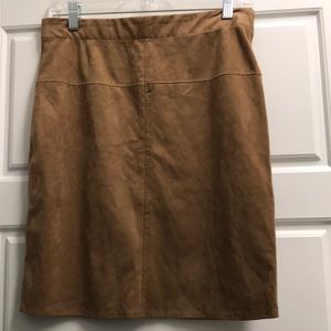Suede skirt